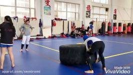 تمرین کردن سهیلا منصوریان در تیم چانگ چون چین 2
