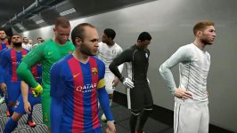 رئال مادرید  بارسلونا باحالترین بازی تاریخ  PES 17