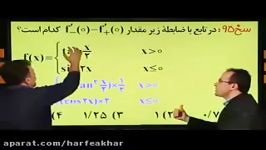 ریاضی کنکور موسسه حرف آخرحل تست کنکور مشتق منتظری