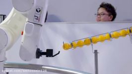 Ping pong playing robot vs human