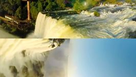 پرواز گلایدر بر فراز آبشار Iguazu در برزیل VR 360º