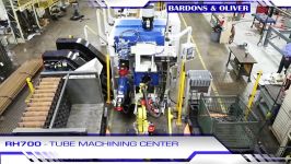Tube Machining Center with FANUC CNC Machine Tending Robot  Bardons Oliver RH700