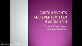 eventemitter angular 4  Custom Event  Lecture 10