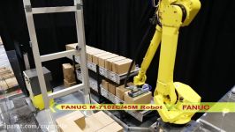 New Palletizing Robot Uses Vision to Read QR Codes and Accurately Palletize Boxes