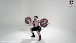 کراسفیت Hang CLEAN weightlifting crossfit