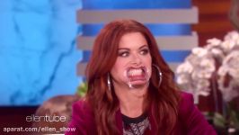 Ellen Scares Debra Messing During Speak Out