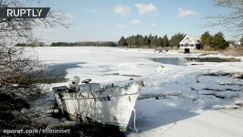 Arctic view Stunning footage of frozen tundra like Cape Cod