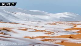 Snow in Sahara See what winter in the desert looks like