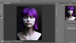 آموزش ایجاد موی سه بعدی واقعی در Zbrush Maya