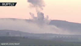 بمباران شدید عفرین توسط جنگنده های ارتش ترکیه