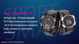 NO.1 F6 Rugged Smartwatch IP68 Waterproof Outdoor Sytle 50 Days Use