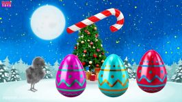 Learn Colors with Colorful Chicks Christmas Surprise Funny Animals Colors Videos for Kids HAHA Toys