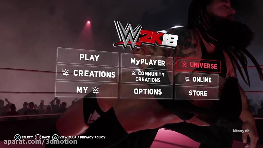 گیم پلی بازی کشتی کج 2018 WWE 2K18 ps4 پلی استیشن 4 part1