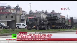 Turkish planes bomb Syrian Kurdish targets as Ankara backed rebels enter Afrin