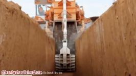 ماشینی جالب کاربردی برای حفر کانال