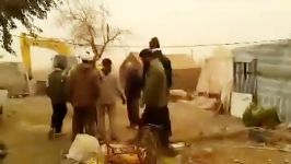 مجاهدت دانشجویان جهادگر دانشگاه افسری سپاه در مناطق زلزله زده