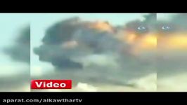 بمباران عفرین در شمال غرب سوریه توسط جنگنده های ترکیه