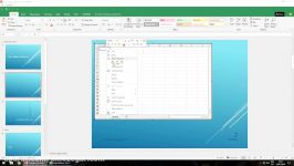 16 Spreadsheet in PowerPoint صفحه گسترده در پاورپوینت