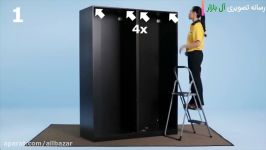 مونتاژ کمد 2 درب کشوِیی ایکیا IKEA PAX