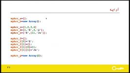 ۳۲  آرایه جاوا اسکریپت