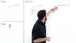 حل مثال قاعده زنجیری 1  Chain Rule