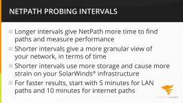 SolarWinds Network Performance Monitor Training NetPath™