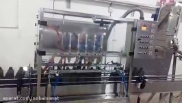 پرکن روغن درب گذار اتوماتیکIndustrial oil filling line with automatic capper