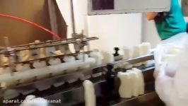 دستگاه پرکن شامپو مدل قدیمی Old designed shampoo packing line 