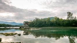 کلبه ای در رودخانه درینا، صربستان