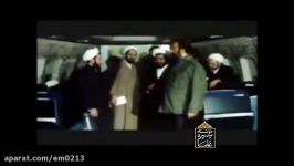 نماز امام در هواپیمای پاریس تهران