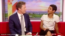 BBC Breakfast presenters Naga Munchetty and Charlie Stayt awkward flirting over