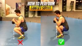 How To Perform The Goblet Squat  Bad Form Versus Good Form