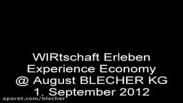 Aktionstag WIRtschaft ERLEBEN  Event Day Experience Economy 01 September 2012