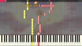 My Past is Not Today  SOLO PIANO COVER wLYRICS   Synthesia HD