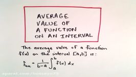 Average Value of a Function on an Interval Using Calculus