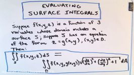 Evaluating a Surface Integral  Basic Example