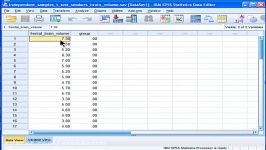 Independent t test  SPSS Example 1