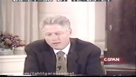 Bill Clinton body language at the independent council regarding the Monica Lewinski scandal.