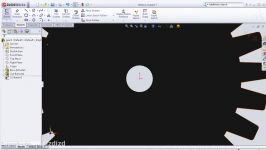 3 SolidWorks GEAR Tutorial Optimized Gear Drawing +80 less weight