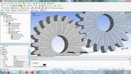 view stress and deformation on the edge surface and body of gear pair Ansys Workbench simulation