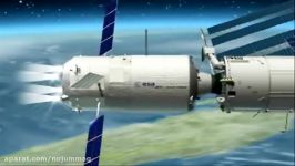 Animation of the ISS re boost performed by Jules Verne ATV 2008