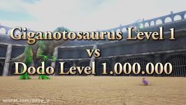 Giga lvl 1 vs Dodo lvl 1.000.000  ARK Survival Evolved  Cantex