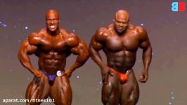 دعوای روی صحنه Kai Greene and Phil Heath