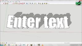 آموزش اسکچاپ Google Sketchup 3D Text Backgrounds Intros