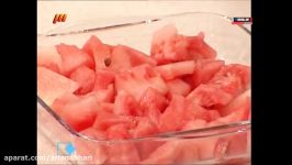 Deser zemestani  pomegranate watermelon  دسر زمستانی هندوانه انار