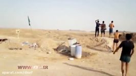 واکنش نیروهای حشدالشعبی به دیدن بالگردهای عراقی