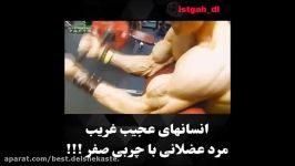 مردی عضلانی چربی زیر 3 درصد شما را متعجب می کند + فیلم