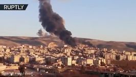 بمباران کردها در عفرین سوریه توسط جنگنده های ارتش ترکیه
