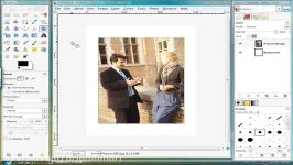 برنامه ویرایش عکس رایگان گیمپ Gimp درس 31 ابزار چرخش Rotate tool
