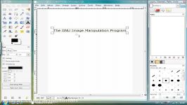 برنامه ویرایش عکس رایگان گیمپ Gimp درس 58 متن در امتداد مسیر Text along path